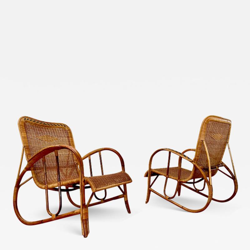 ITALIAN WOVEN CHAIRS