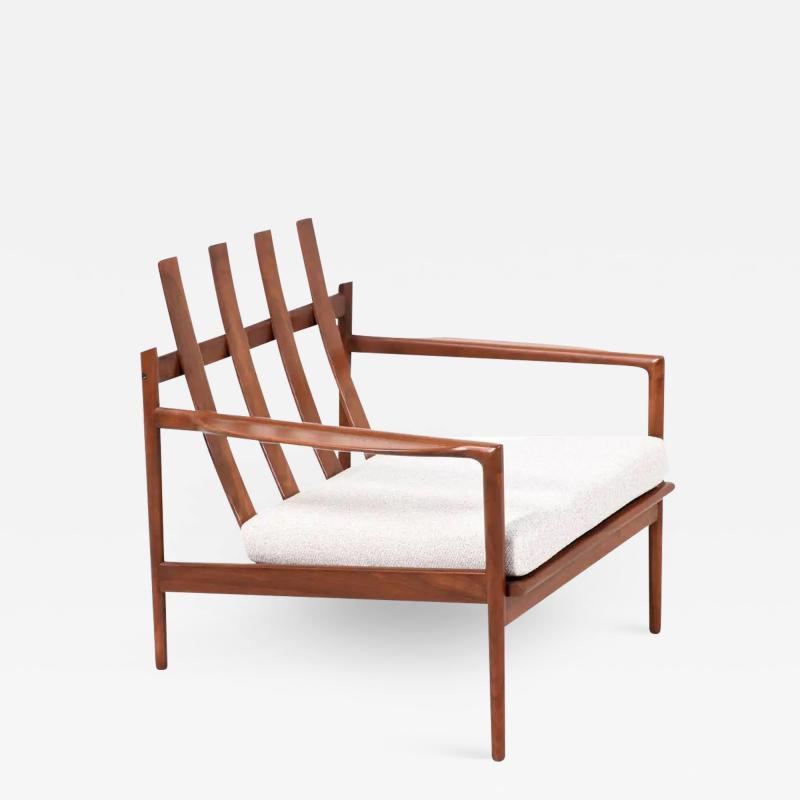 Ib Kofod Larsen Ib Kofod Larsen Walnut Lounge Chair for Selig