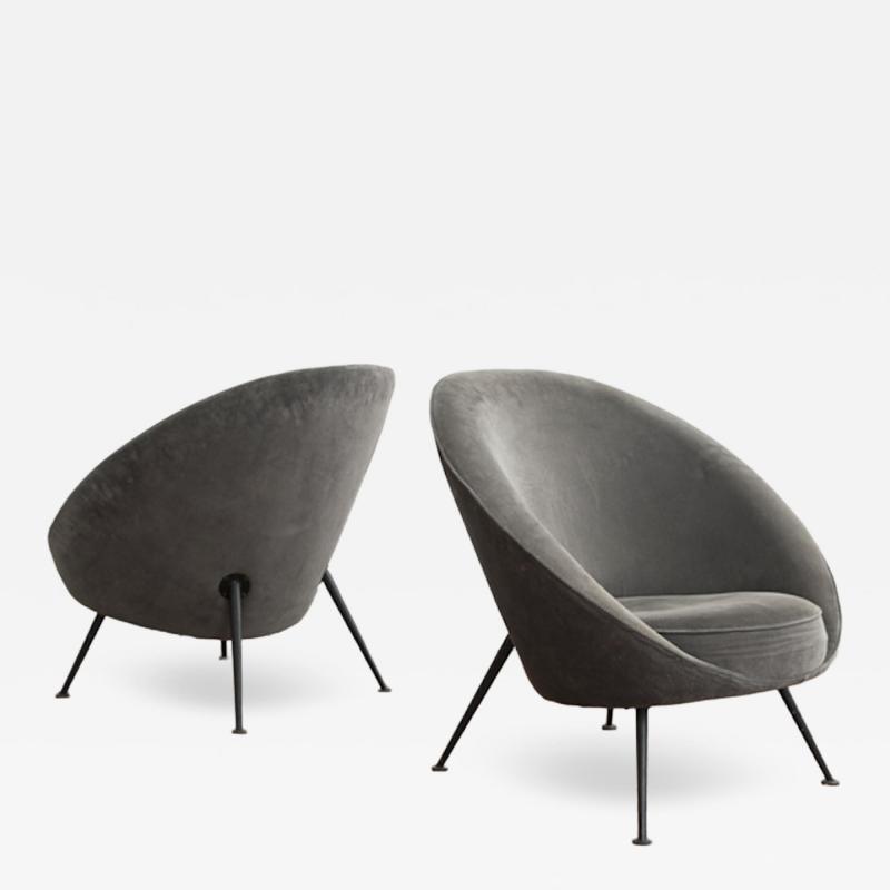 Ico Luisa Parisi Ico Luisa Parisi Rare pair of Egg chairs model no 813