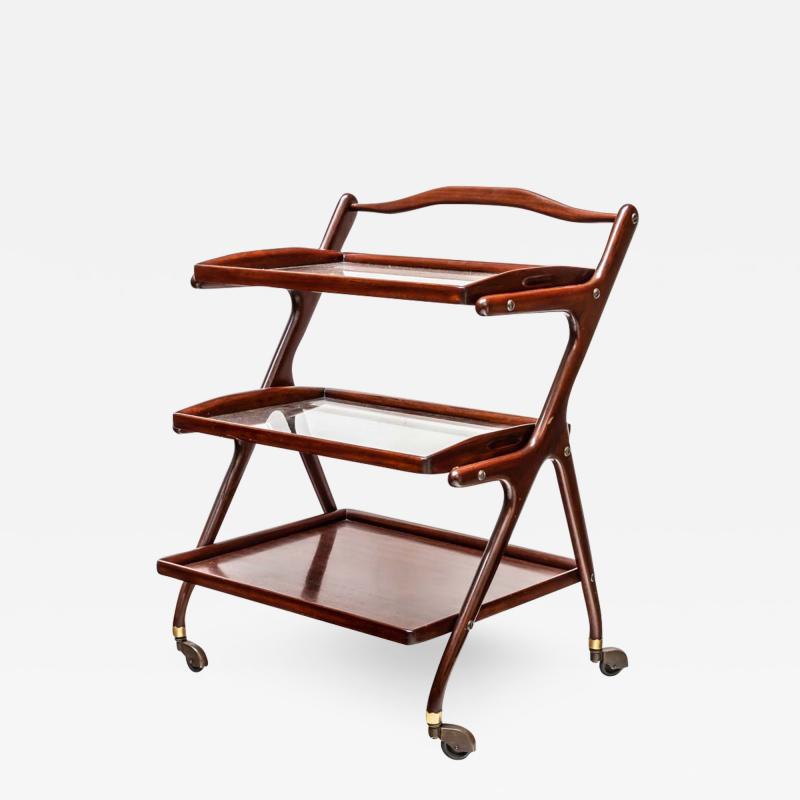 Ico Parisi 1960S ICO PARISI DESIGNED WOODEN TROLLEY