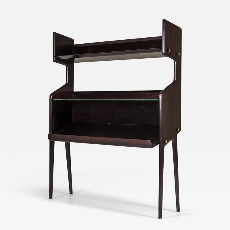 Ico Parisi Bookcase Model 459 by Ico Parisi in Mahogany Veneer Italy 1950s