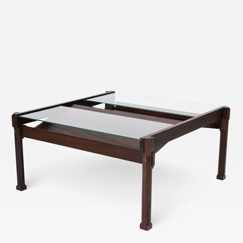 Ico Parisi Dione Rosewood Coffee Table and Magazine Rack by Ico Parisi for Stildomus