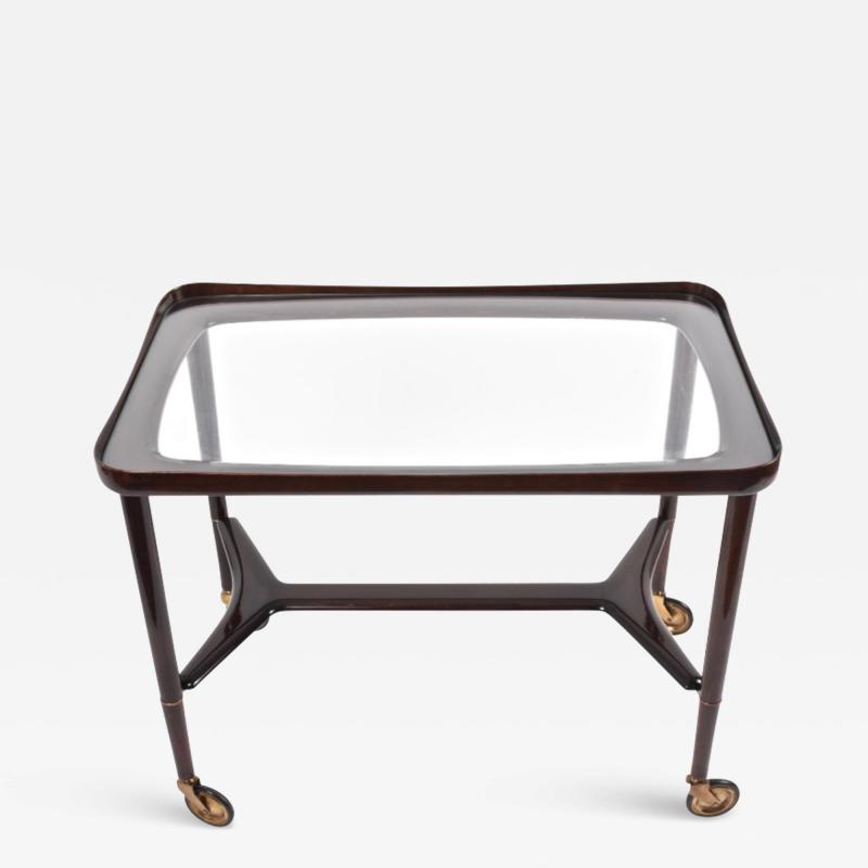 Ico Parisi Elegant trolley model 48 in turned and shaped wood