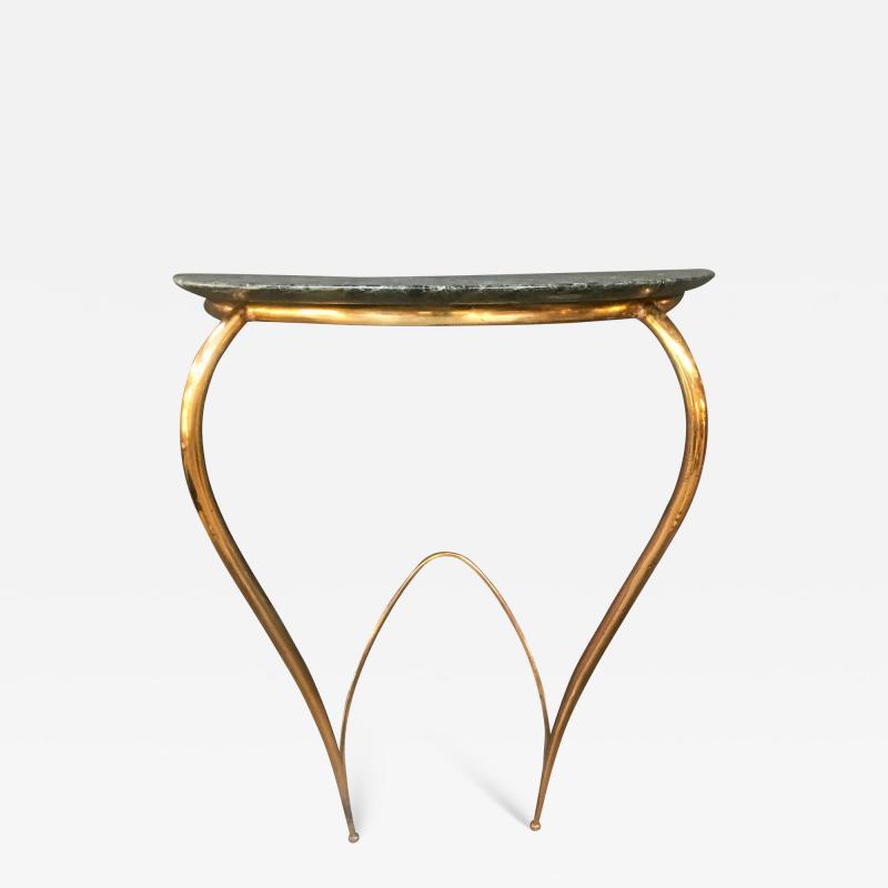 Ico Parisi Ico Parisi Mid Century Console in Brass and Marble Italy