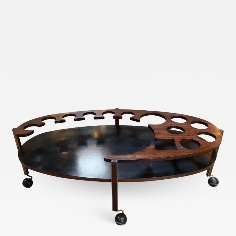 Ico Parisi Ico Parisi Sculptural Open Bar Coffee Table Mod Idra Italy 1960s