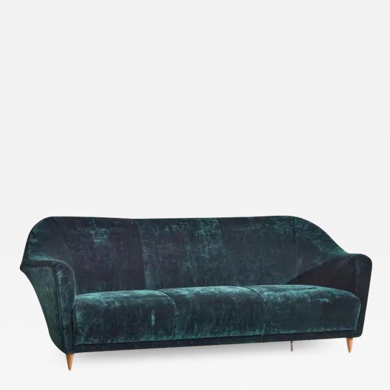 Ico Parisi Ico Parisi Three Seater Curved Sofa for Ariberto Colombo Attr Italy 1950s