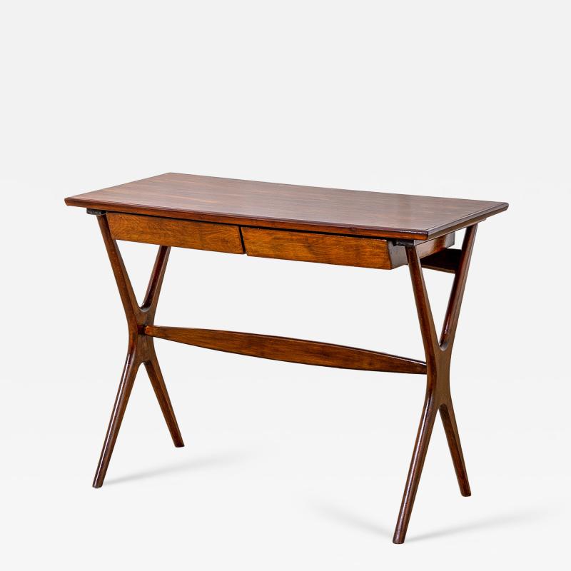Ico Parisi Ico Parisi Wooden Writing Desk with Two Drawers 50s