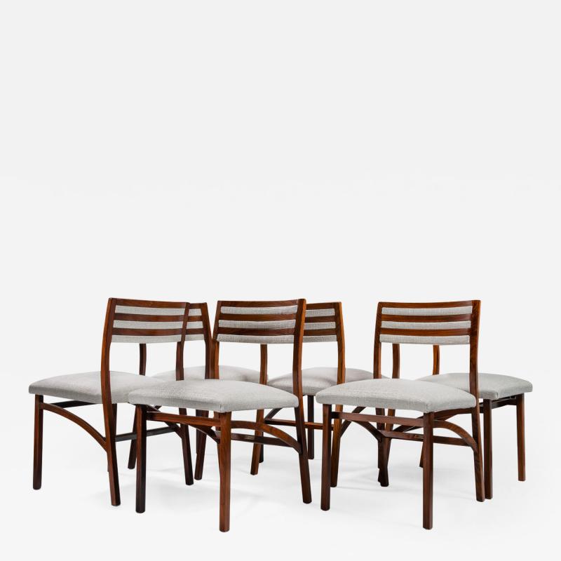 Ico Parisi Ico Parisi for Cassina set of six 110 chairs in rosewood Italy 1963