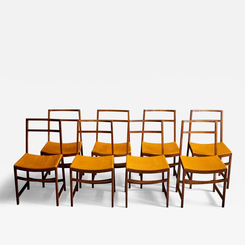 Ico Parisi Ico Parisi for MIM Set of 8 Dining Chairs Italy 1950s