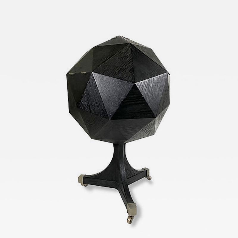Ico Parisi Italian Modern Tetrahedral Rolling Bar Style of Ico Parisi