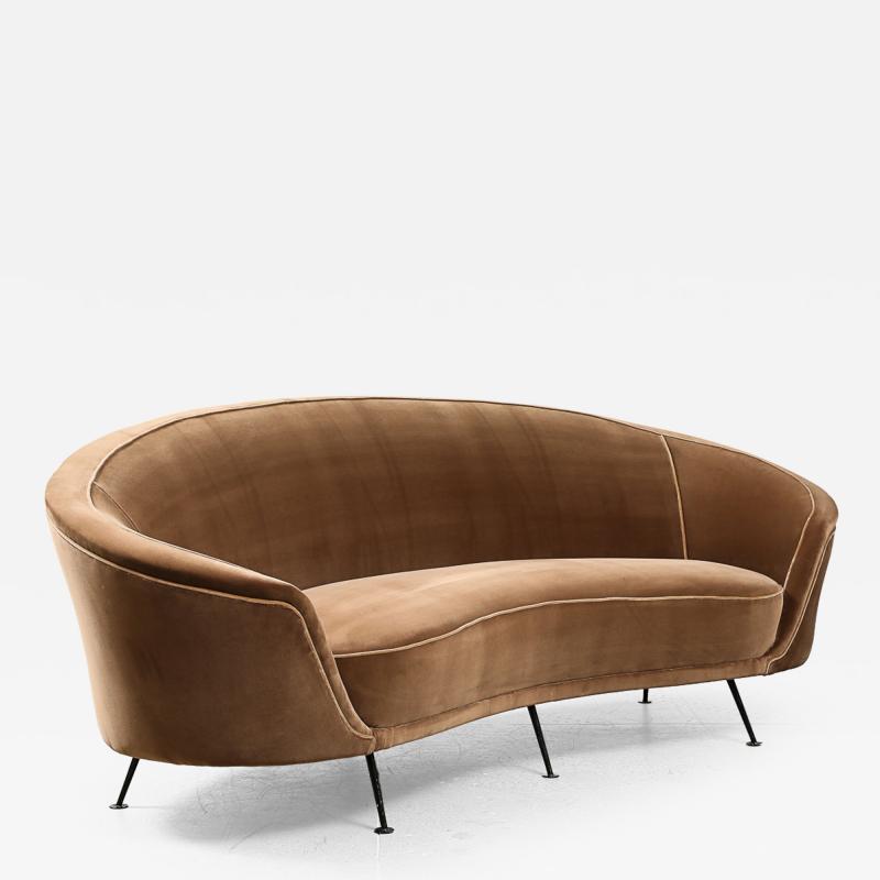 Ico Parisi Model 812 Curved Sofa by Ico Parisi