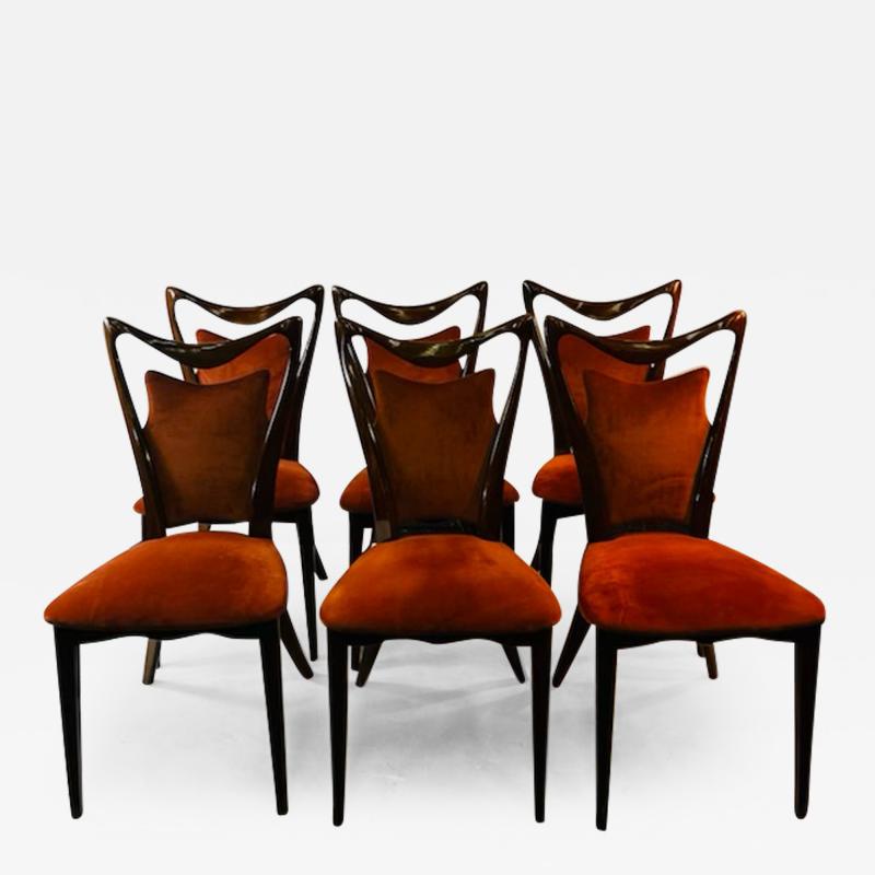 Ico Parisi SUITE OF SIX ITALIAN MODERNIST CHAIRS ATTRIBUTED TO ICO PARISI