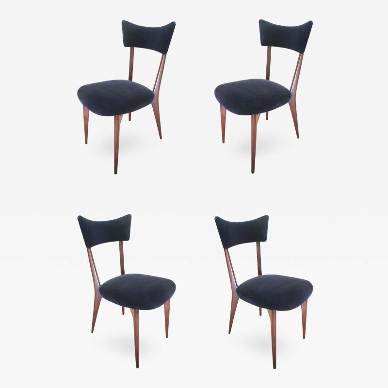 Ico Parisi Set of Four Chairs by Ico Parisi Italy 1940s