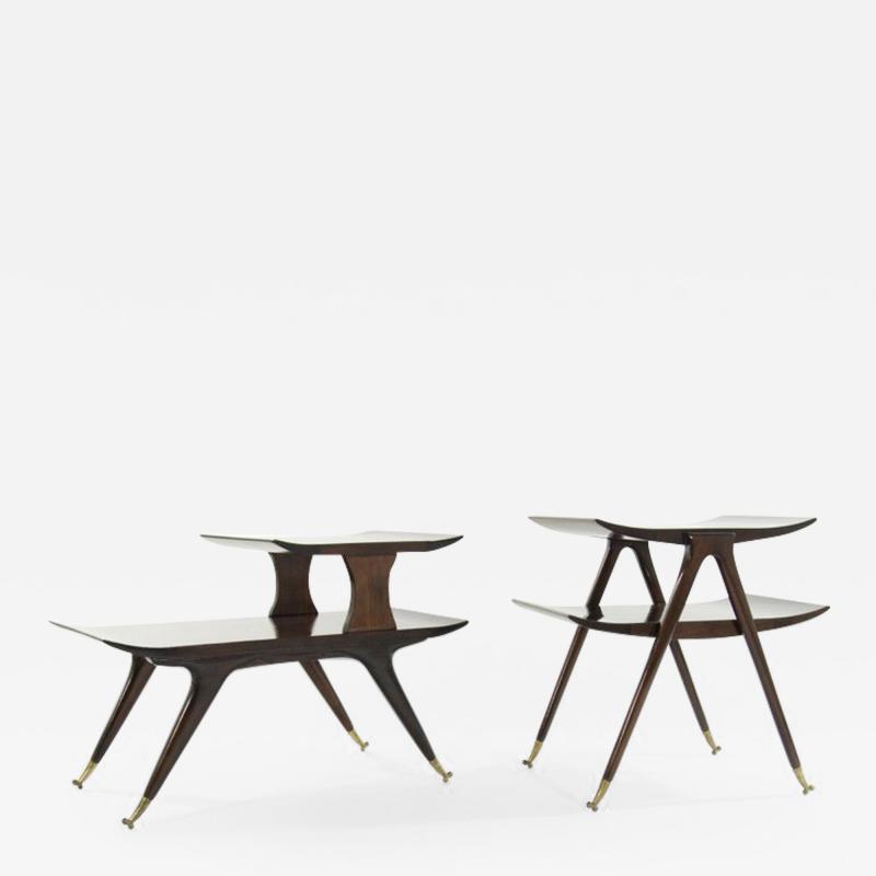 Ico Parisi Set of Sculptural Side Tables Inspired by Ico Parisi
