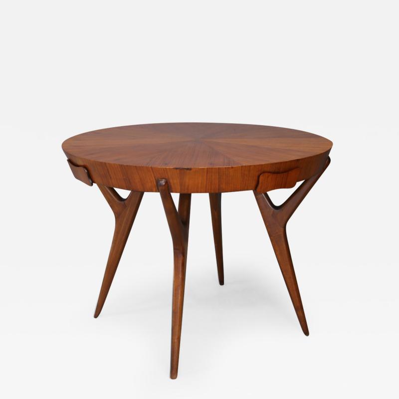 Ico Parisi Table Midcentury attribuite Ico Parisi in mahogany and veneer with drawers 1950