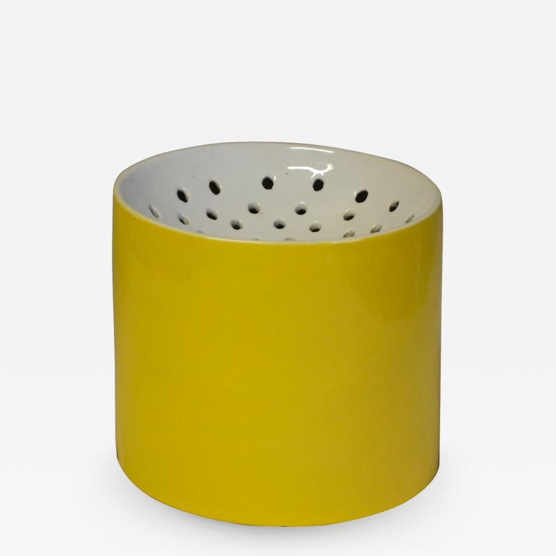 Ico Parisi Yellow vase by Ico and Luisa Parisi for Zanolli Sebellin