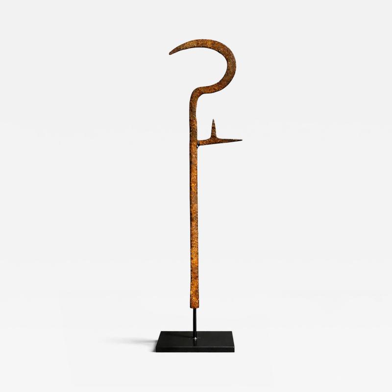 Igbo Iron Currency Knife Sculptural Trade Form Southeastern Nigeria