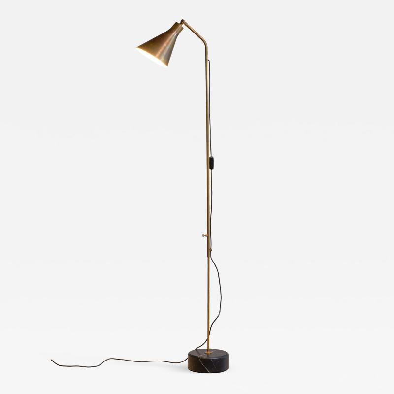 Ignazio Gardella Brass height adjustable Floor Lamp by Ignazio Gardella for Azucena