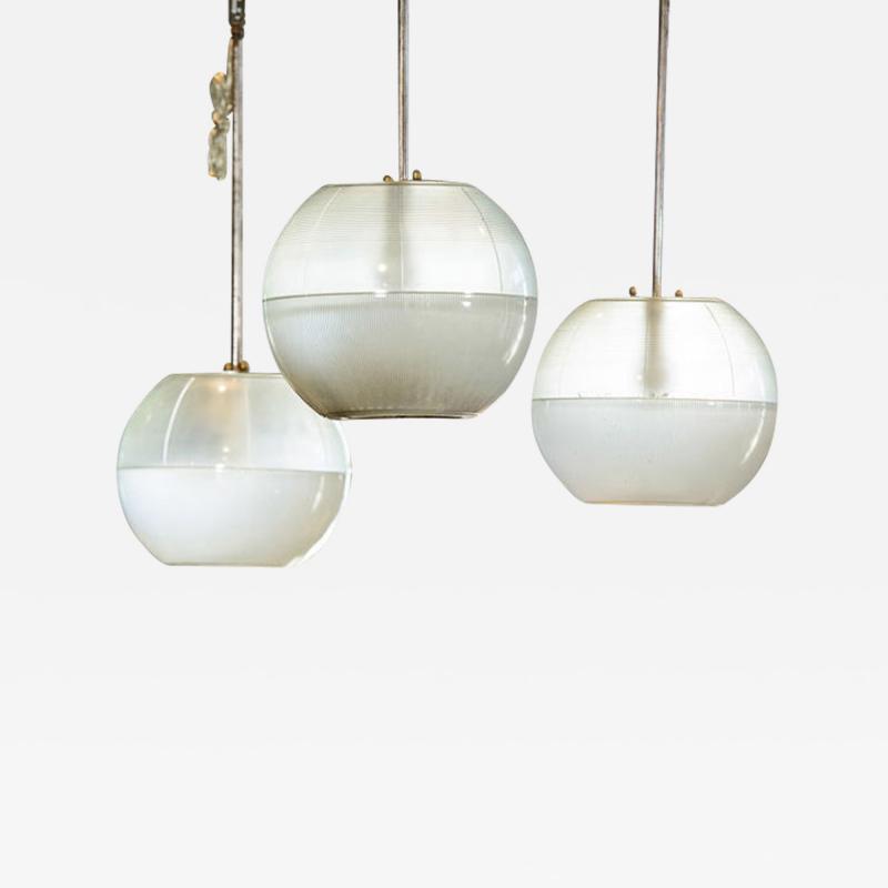 Ignazio Gardella Ignacio Gardella Glass Globe Hanging Fixtures