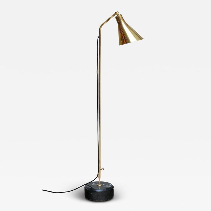 Ignazio Gardella Ignazio Gardella LT3 Floor Lamp in Brass and Marble Azucena Italy 1950s