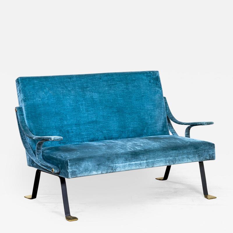 Ignazio Gardella Ignazio Gardella Sofa mod Digamma for Gavina Metal Fabric 1950s