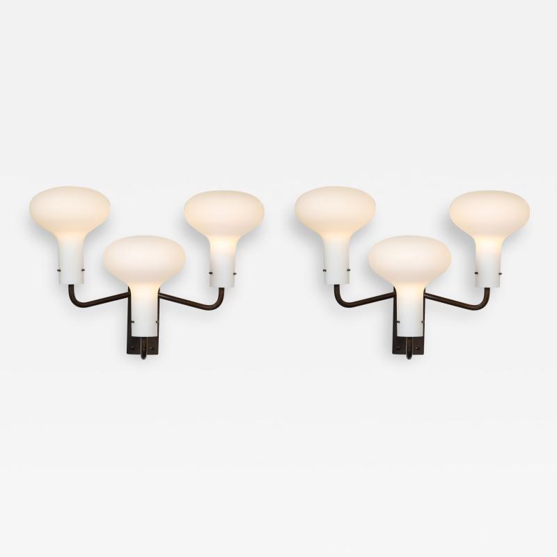 Ignazio Gardella Pair of Wall Lights Model LP12 by Ignazio Gardella