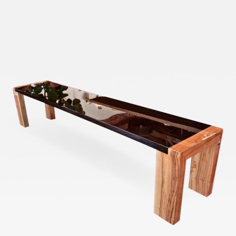 Il Moro Solid Panga Panga Wenge and Olive Wood Bench