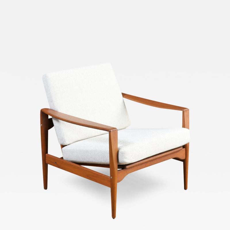 Illum Wikkels Illum WIkkelso Model EK Teak Lounge Chair for Niels Eilersen