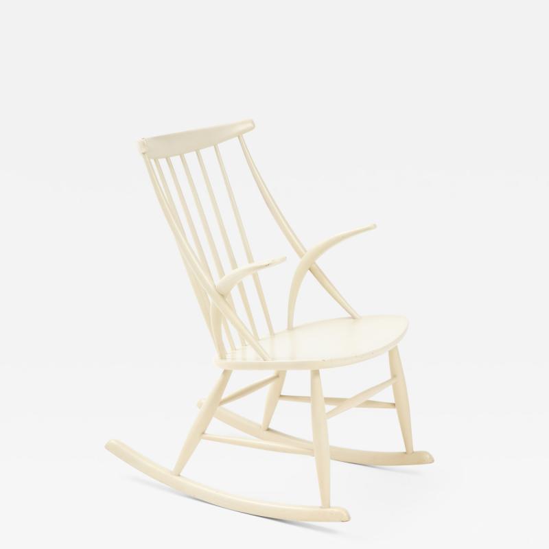 Illum Wikkels Illum Wikkels Rocking Chair mod IW3 Niels Eilersen Denmark 1958