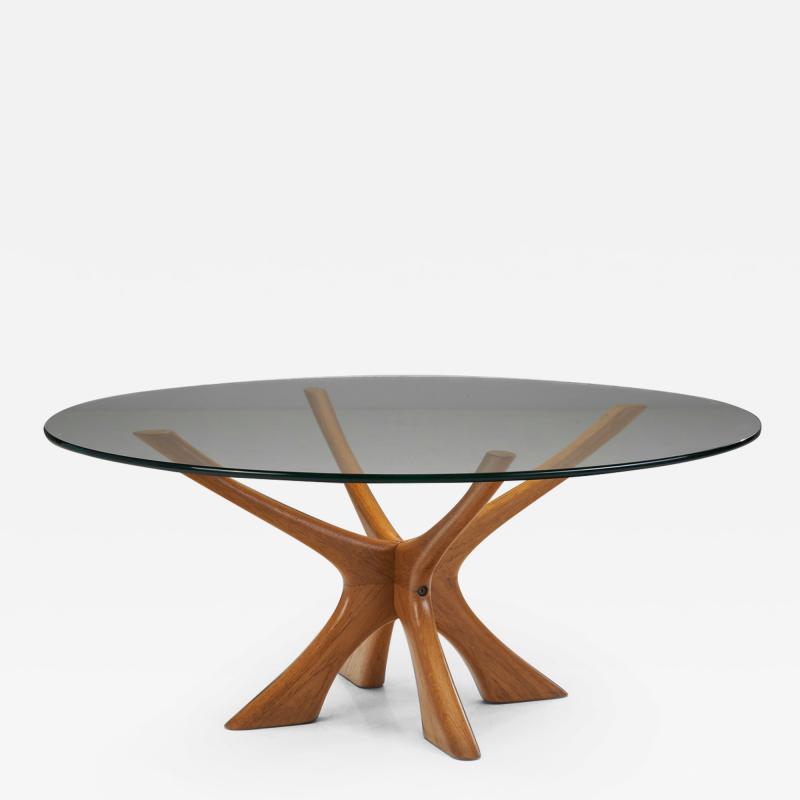 Illum Wikkels Model T118 Coffee Table by Illum Wikkels for Niels Eilersen Denmark 1960s