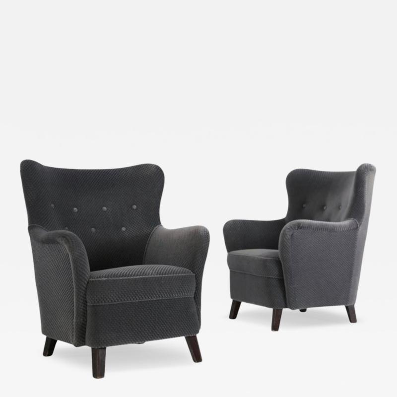 Ilmari Lappalainen Pair Of Ilmari Lappalainen Laila Armchairs Model 238 Asko 1960s