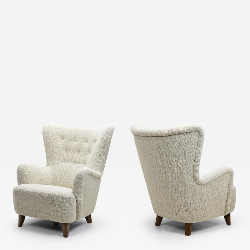 Ilmari Lappalainen Pair of Ilmari Lappalainen Rex Armchairs for Asko Finland 1940s