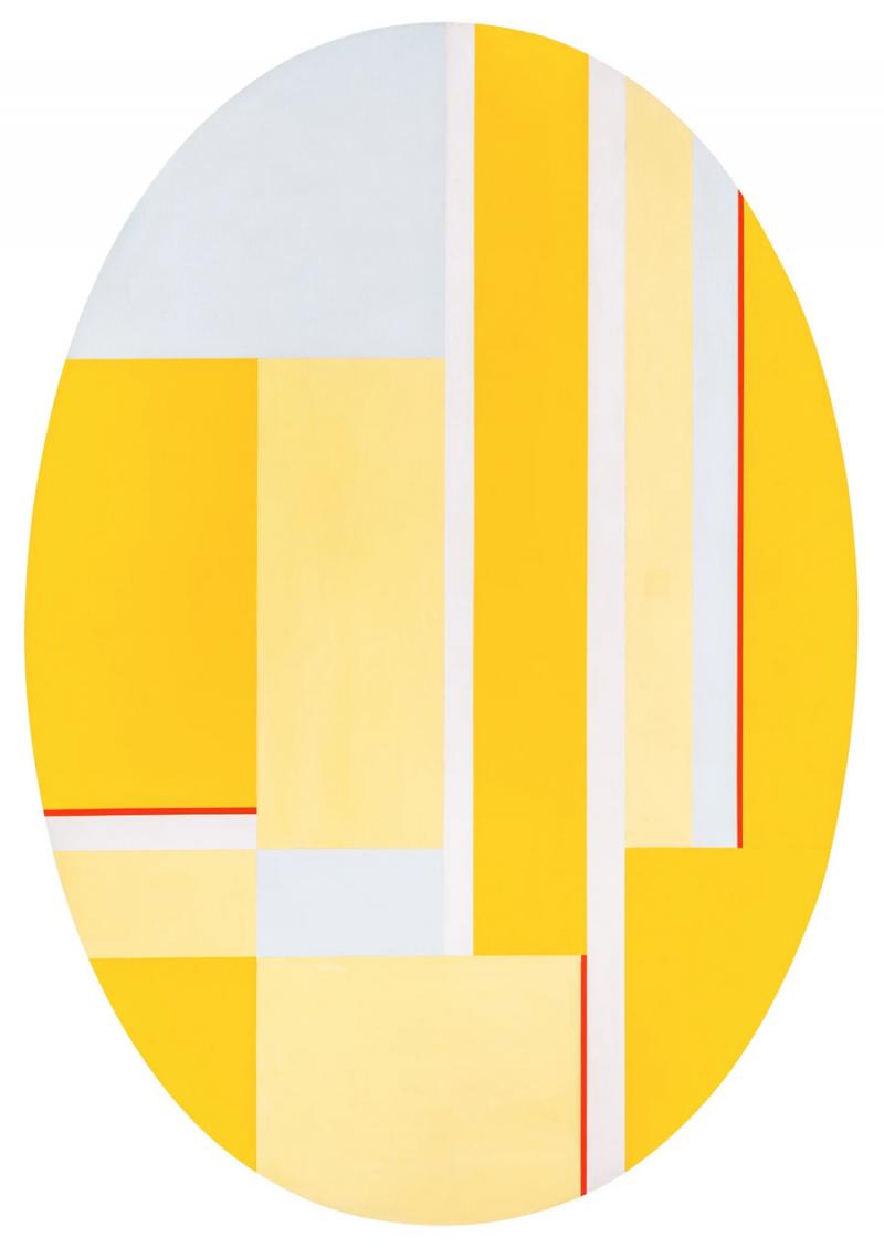 Ilya Bolotowsky ELLIPSE WITH YELLOWS 1977