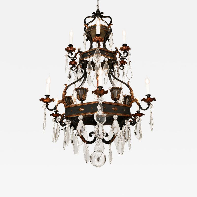 Important Renaissance style chandelier France circa 1900 1920