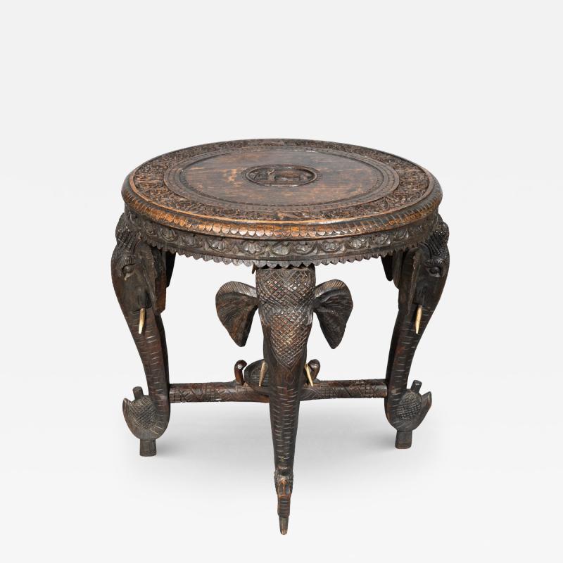 Indian Hardwood Elephant Table