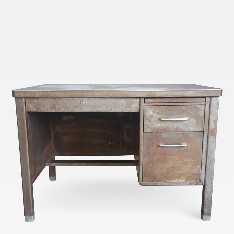 Industrial desk with great distressed finish
