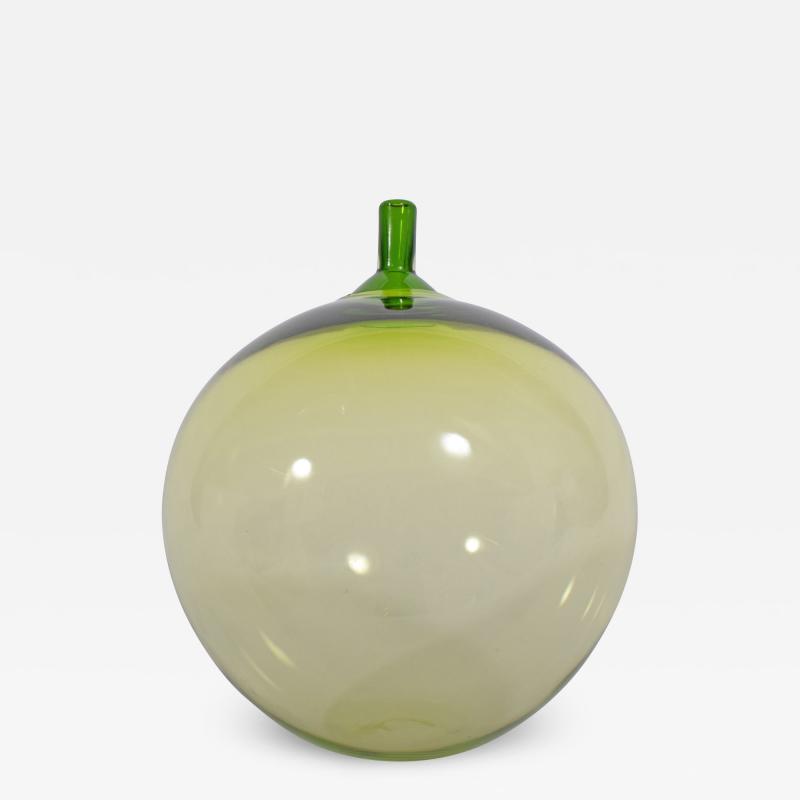 Ingeborg Lundin Apple Art Glass Sculpture Design by Ingeborg Lundin for Orrefors 1957