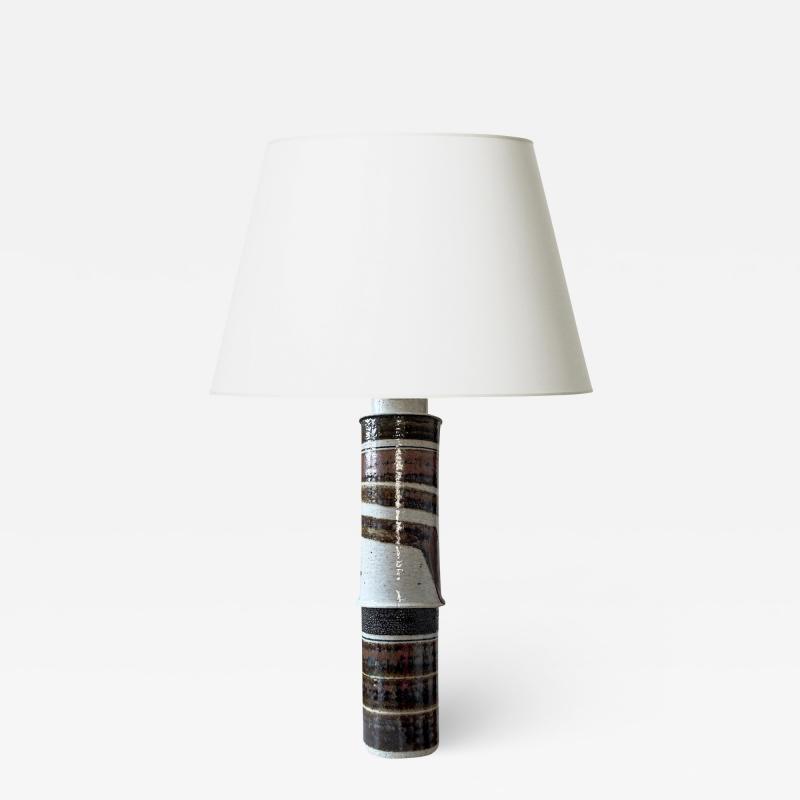 Inger Persson Monumental Brutalist lamp by Inger Persson for Rorstrand