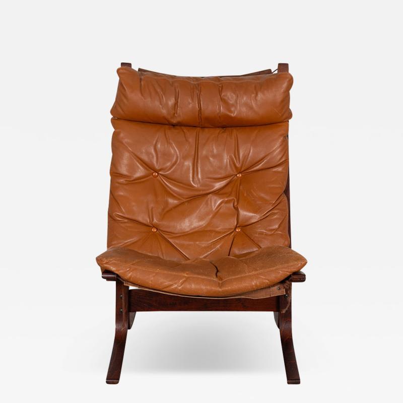 Ingmar Relling Mid Century Siesta Leather Lounge Chair by Ingmar Relling for Westnofa