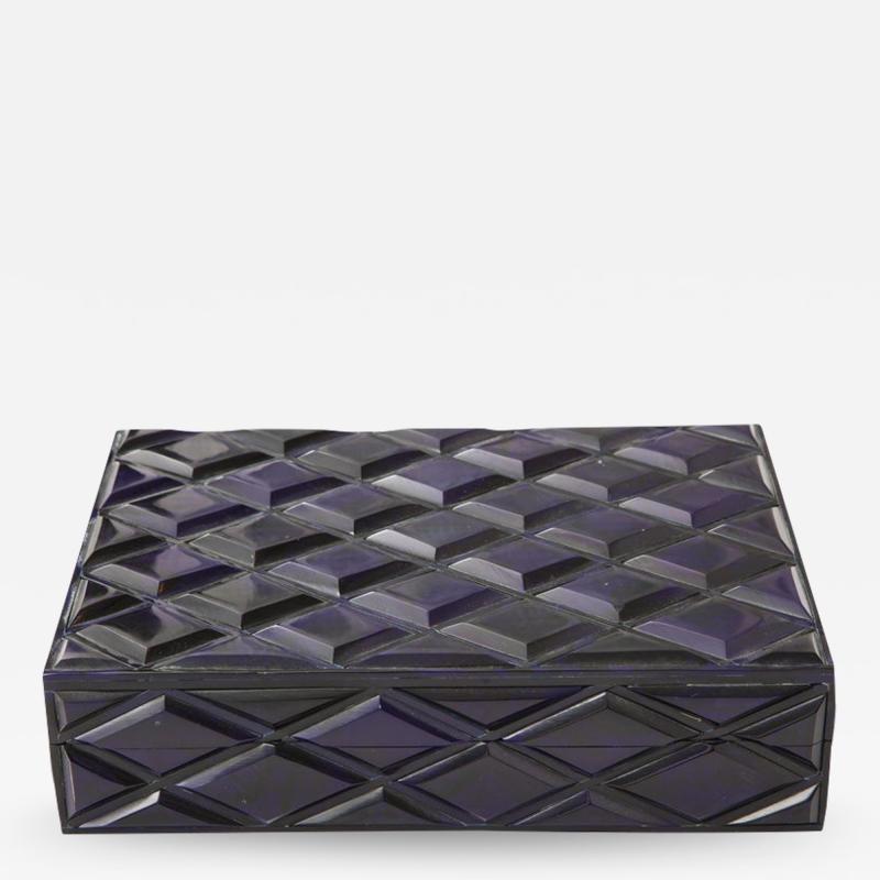 Ink Blue Diamond Pattern Box