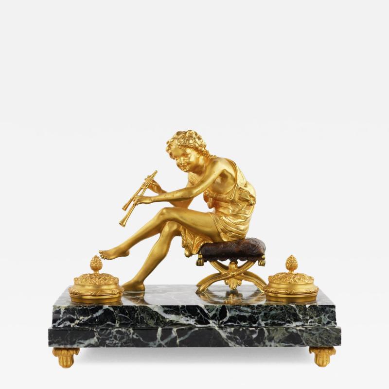 Inkwell With A Figure Of Pan France Early 19th Century