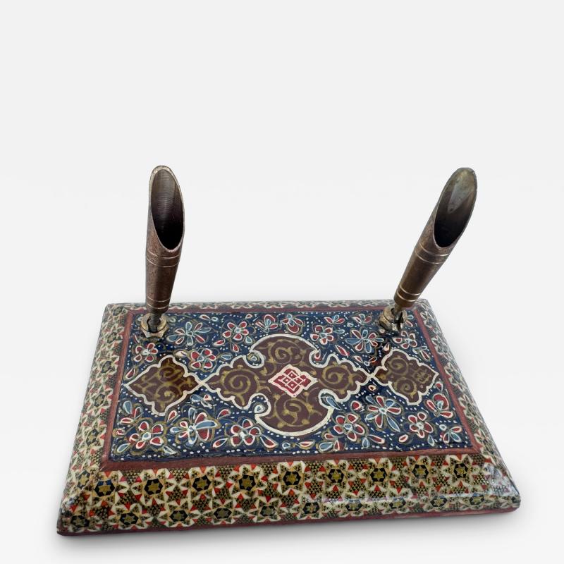 Inlaid Wood Desk Accessory
