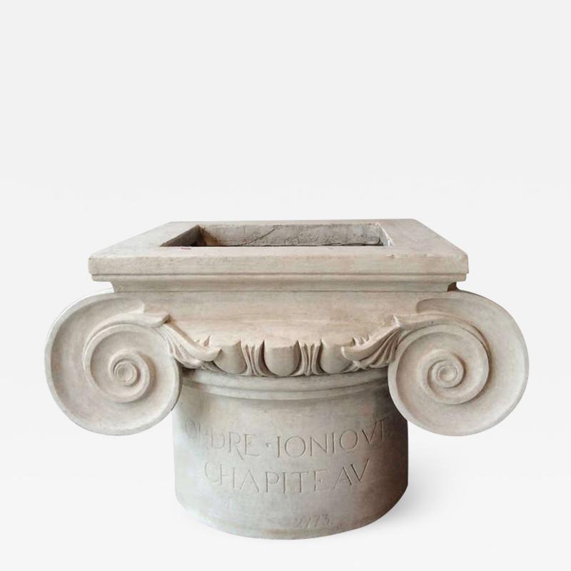 Ionic capital in plaster France XIXth Century