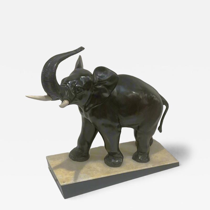 Ir n e Rochard Art Nouveau Period Ir n e Rochard Bronze Elephant Sculpture France circa 1920