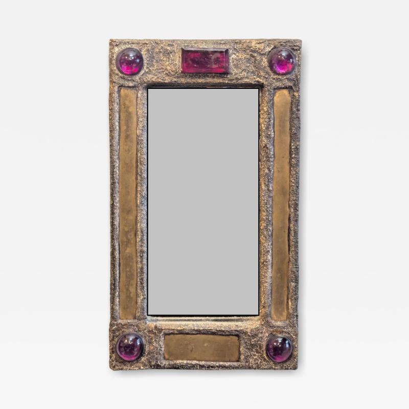 Irena Jaworska Irena Jaworska Brutalist Jewled Mirror