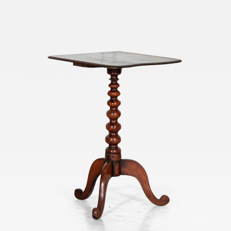 Irish 18thC Cherry Bobbin Tea Side Table