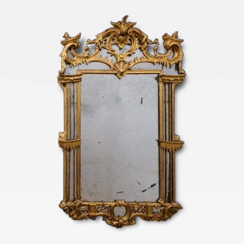 Irish George II Giltwood Mirror