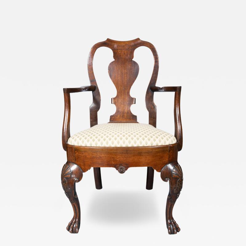 Irish Georgian Mahogany Armchair