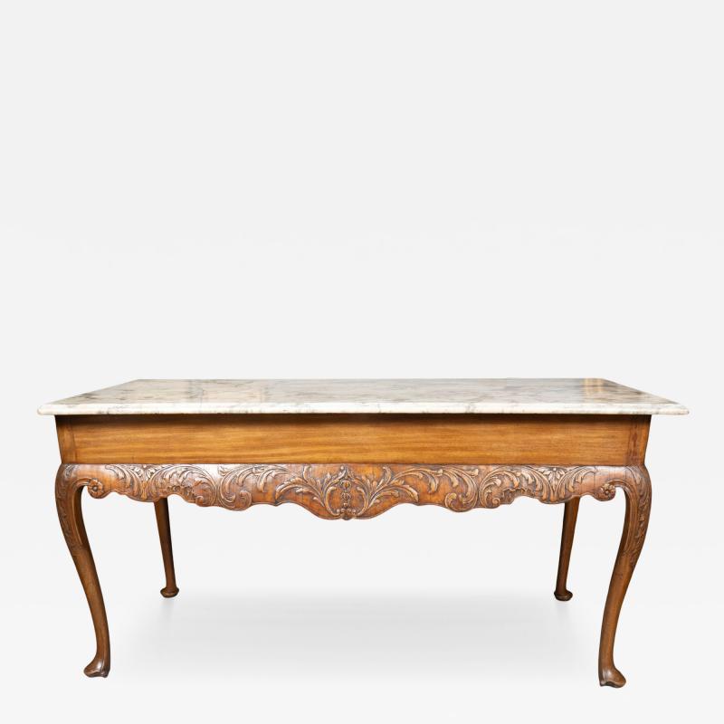 Irish Georgian Mahogany Console Table