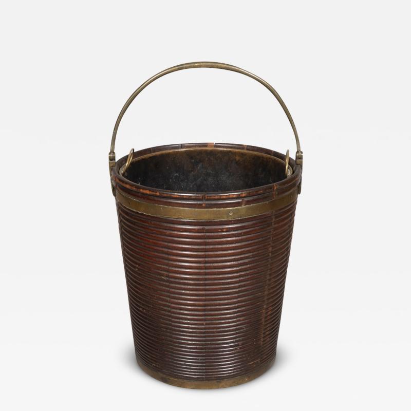 Irish Georgian Mahogany Peat Bucket